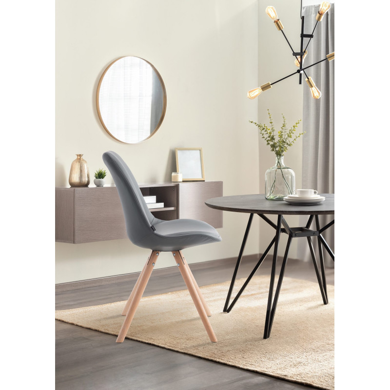 Chaise visiteur Laval Natura Ronde | gris