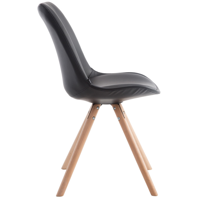 Chaise visiteur Laval Natura Ronde | noir