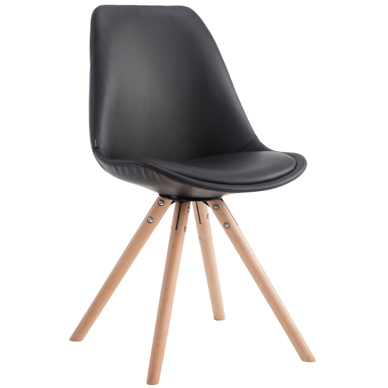Chaise visiteur Laval Natura Ronde | noir