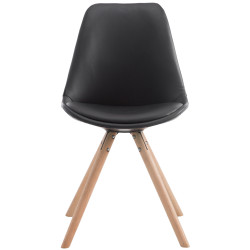 Chaise visiteur Laval Natura Ronde | noir