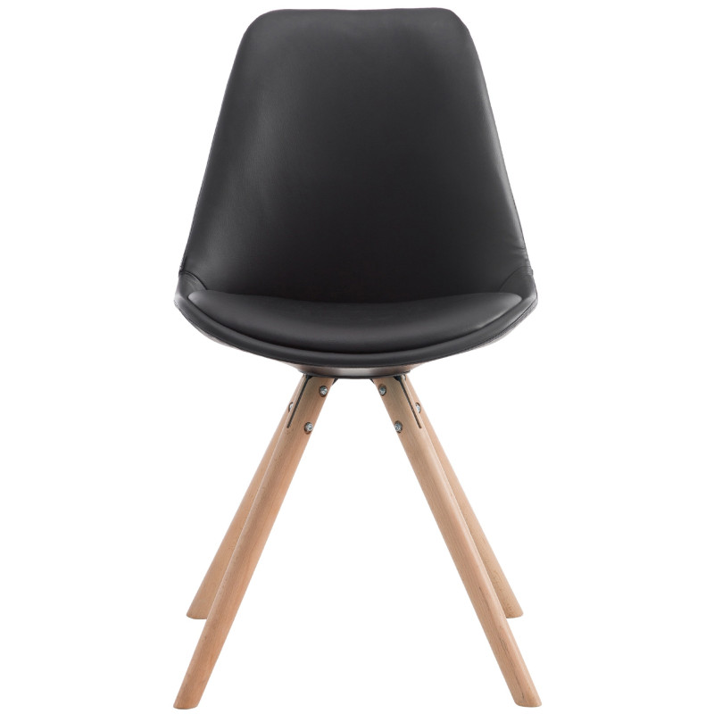 Chaise visiteur Laval Natura Ronde | noir