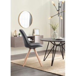 Chaise visiteur Laval Natura Ronde | noir
