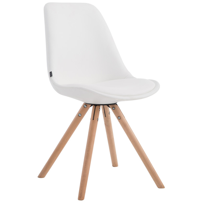 Chaise visiteur Laval Natura Ronde | blanc