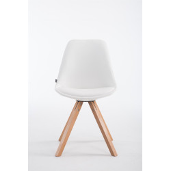 Chaise visiteur Laval Natura Square | blanc