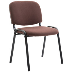 Chaise visiteur Ken V2 en tissu | brun
