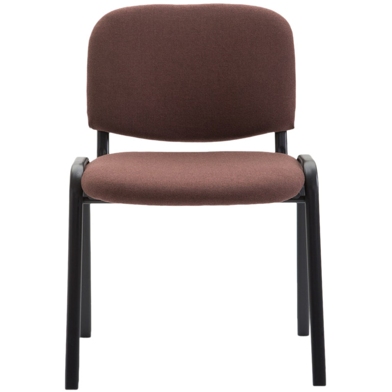 Chaise visiteur Ken V2 en tissu | brun