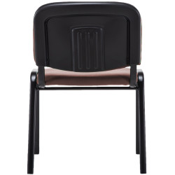 Chaise visiteur Ken V2 en tissu | brun