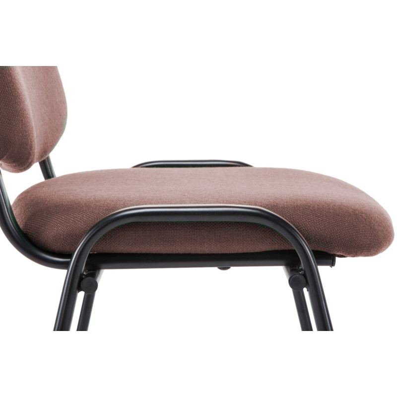 Chaise visiteur Ken V2 en tissu | brun