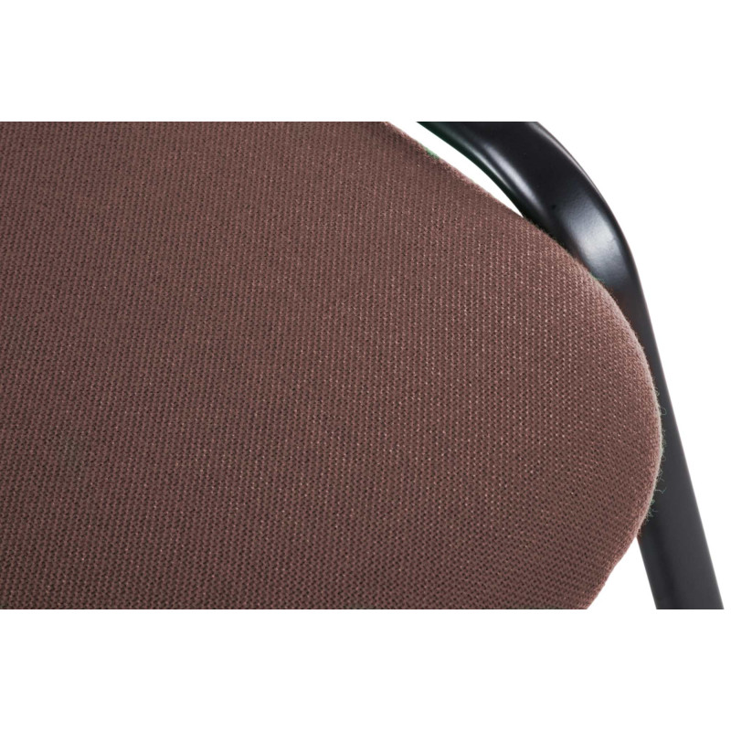 Chaise visiteur Ken V2 en tissu | brun