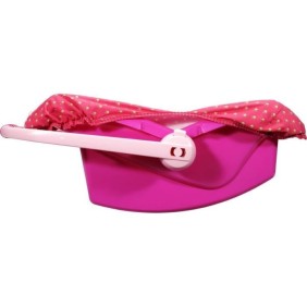 Porte-poupée rigide Princess Coralie - KLEIN - Pour poupées de 35 a 45 cm - Poignée a 3 positions - Coloris Aléatoire Rose ou Bl