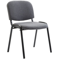 Chaise visiteur Ken V2 en tissu | gris