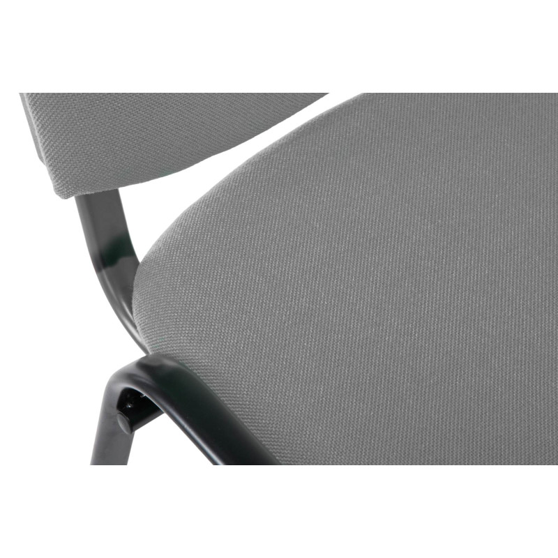 Chaise visiteur Ken V2 en tissu | gris