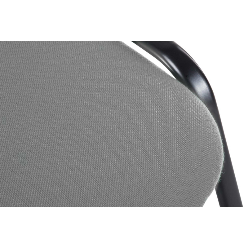 Chaise visiteur Ken V2 en tissu | gris