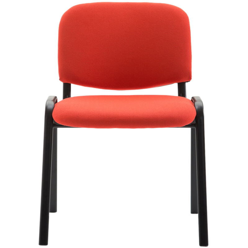 Chaise visiteur Ken V2 en tissu | rouge