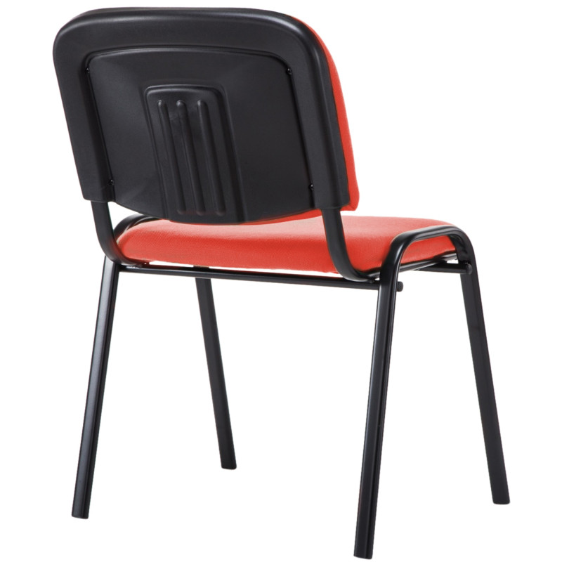Chaise visiteur Ken V2 en tissu | rouge