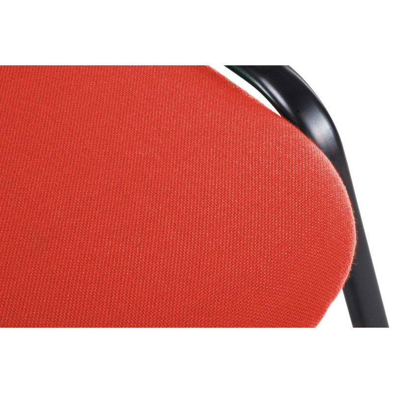 Chaise visiteur Ken V2 en tissu | rouge