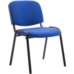Chaise visiteur Ken V2 en tissu | bleu