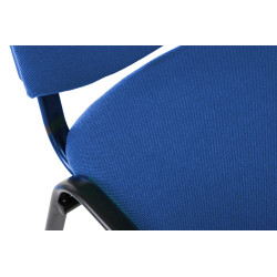 Chaise visiteur Ken V2 en tissu | bleu