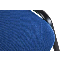 Chaise visiteur Ken V2 en tissu | bleu