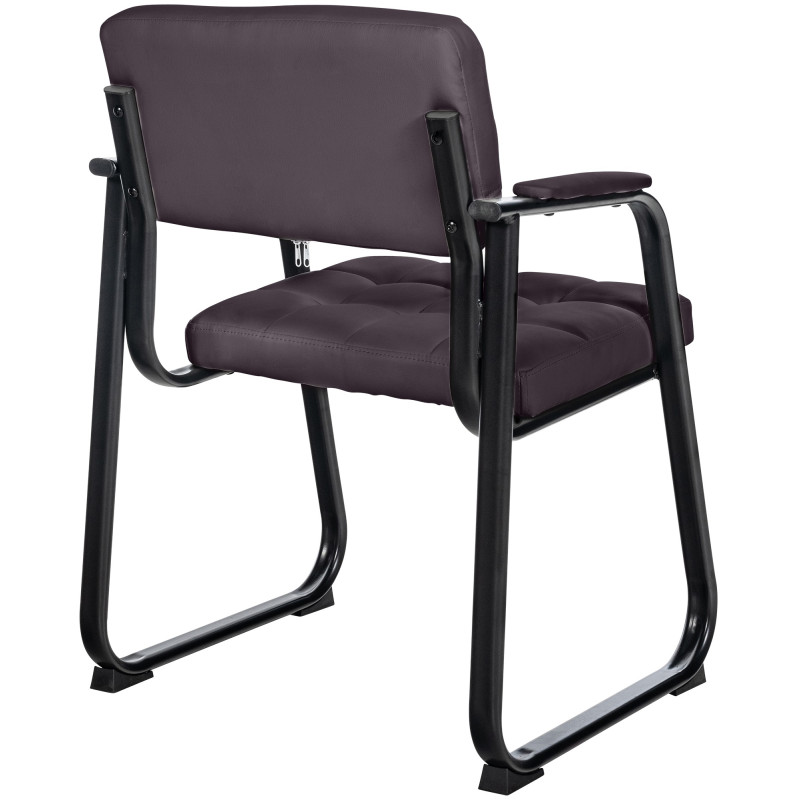 Chaise visiteur Canada B en cuir artificiel | brun
