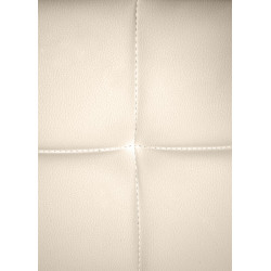 Chaise visiteur Canada B en cuir artificiel | crème