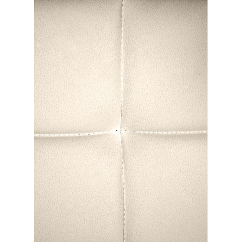 Chaise visiteur Canada B en cuir artificiel | crème