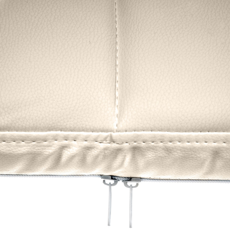 Chaise visiteur Canada B en cuir artificiel | crème