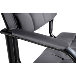 Chaise visiteur Canada B en cuir artificiel | gris