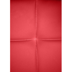 Chaise visiteur Canada B en cuir artificiel | rouge