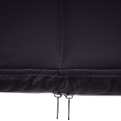 Chaise visiteur Canada B en cuir artificiel | noir