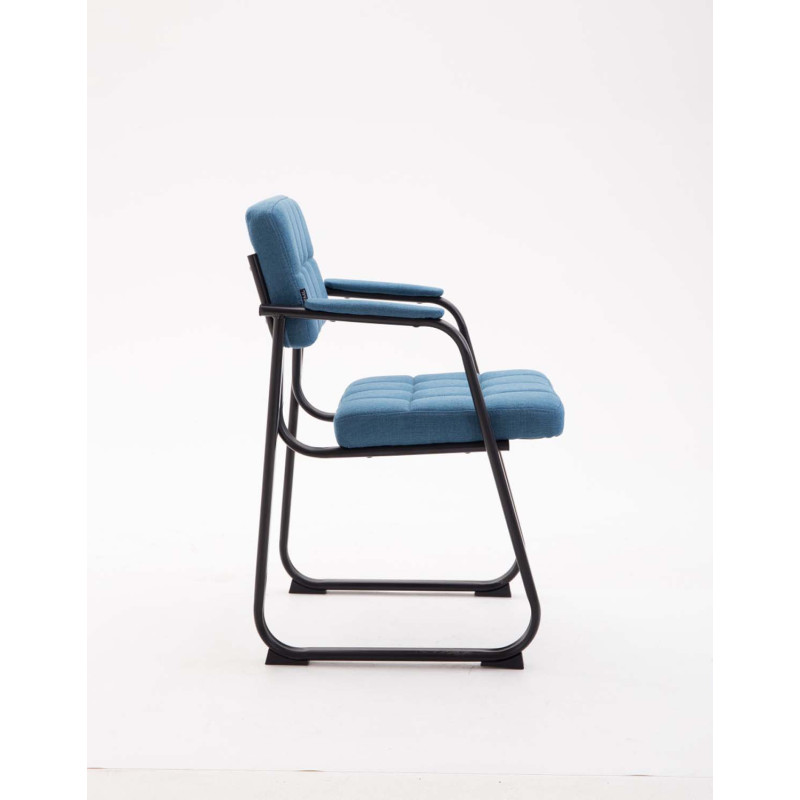 Chaise visiteur en tissu Canada B | bleu
