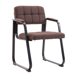 Chaise visiteur en tissu Canada B | brun