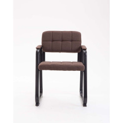 Chaise visiteur en tissu Canada B | brun