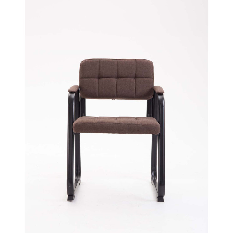 Chaise visiteur en tissu Canada B | brun