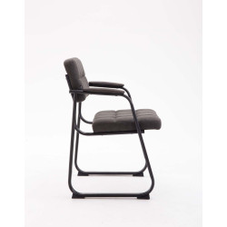 Chaise visiteur en tissu Canada B | gris foncé