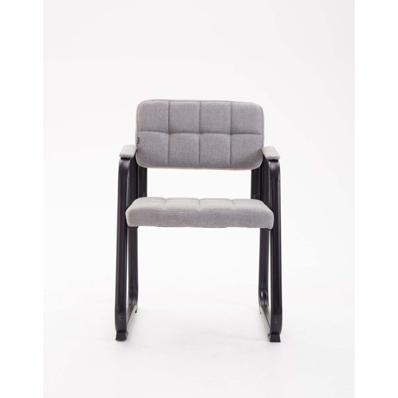 Chaise visiteur en tissu Canada B | gris clair