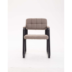 Chaise visiteur en tissu Canada B | taupe