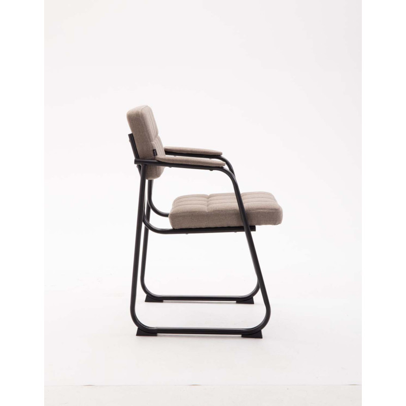 Chaise visiteur en tissu Canada B | taupe