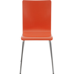 Ensemble de 4 chaises visiteurs Pepe | orange
