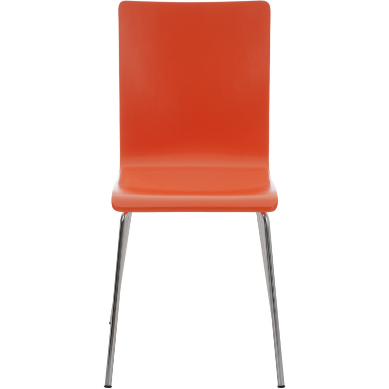 Ensemble de 4 chaises visiteurs Pepe | orange