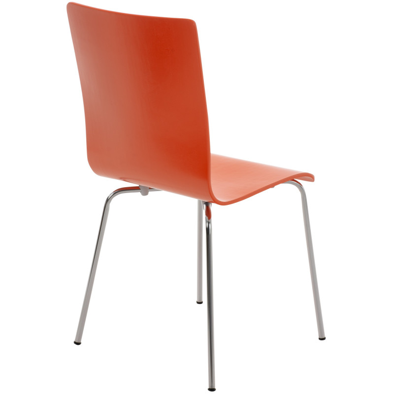 Ensemble de 4 chaises visiteurs Pepe | orange