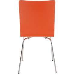 Ensemble de 4 chaises visiteurs Pepe | orange