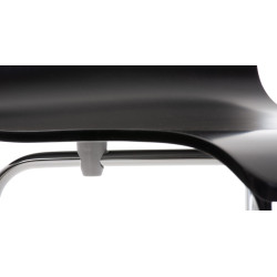 Ensemble de 4 chaises visiteurs Pepe | noir