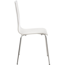 Ensemble de 4 chaises visiteurs Pepe | blanc