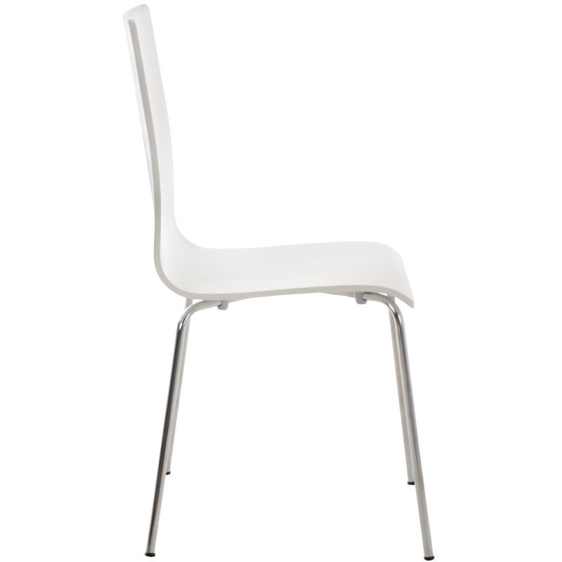 Ensemble de 4 chaises visiteurs Pepe | blanc