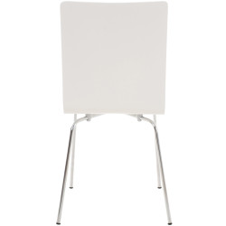 Ensemble de 4 chaises visiteurs Pepe | blanc