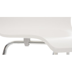Ensemble de 4 chaises visiteurs Pepe | blanc