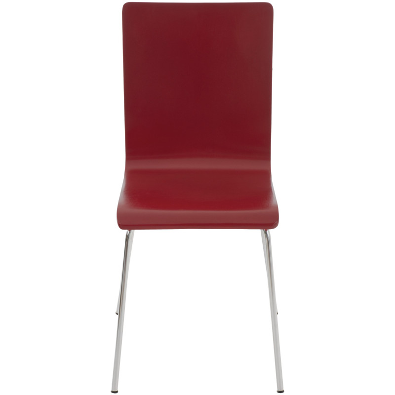 Ensemble de 4 chaises visiteurs Pepe | rouge