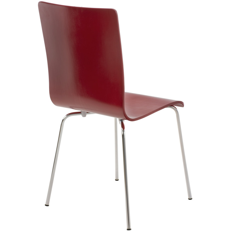 Ensemble de 4 chaises visiteurs Pepe | rouge