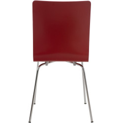 Ensemble de 4 chaises visiteurs Pepe | rouge